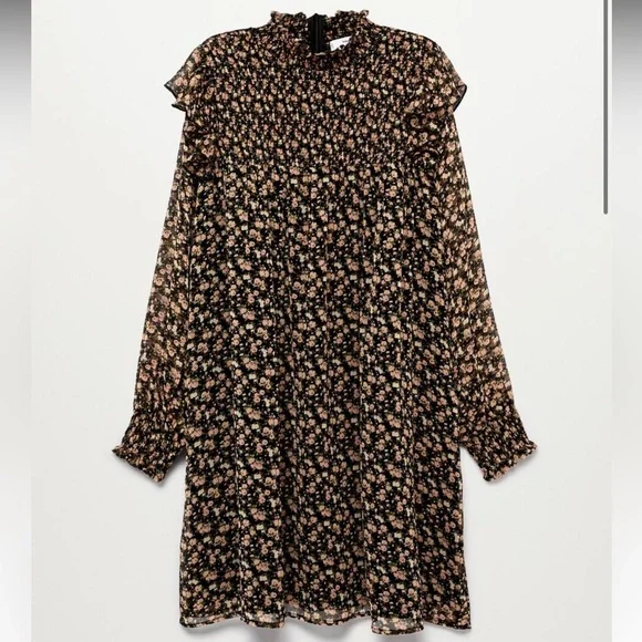 Mango Floral Print Dress Size 18 - Picture 1 of 8
